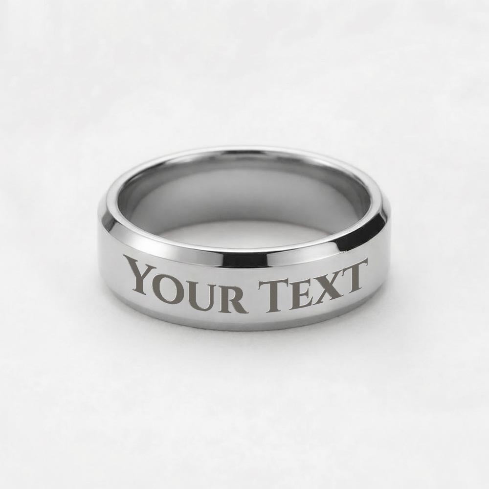 Custom Men's Ring - Silver, Gold, and Black Plating.